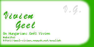 vivien geel business card